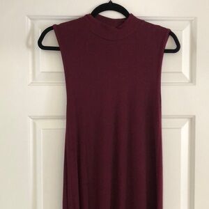 Gap Luxe burgundy dress